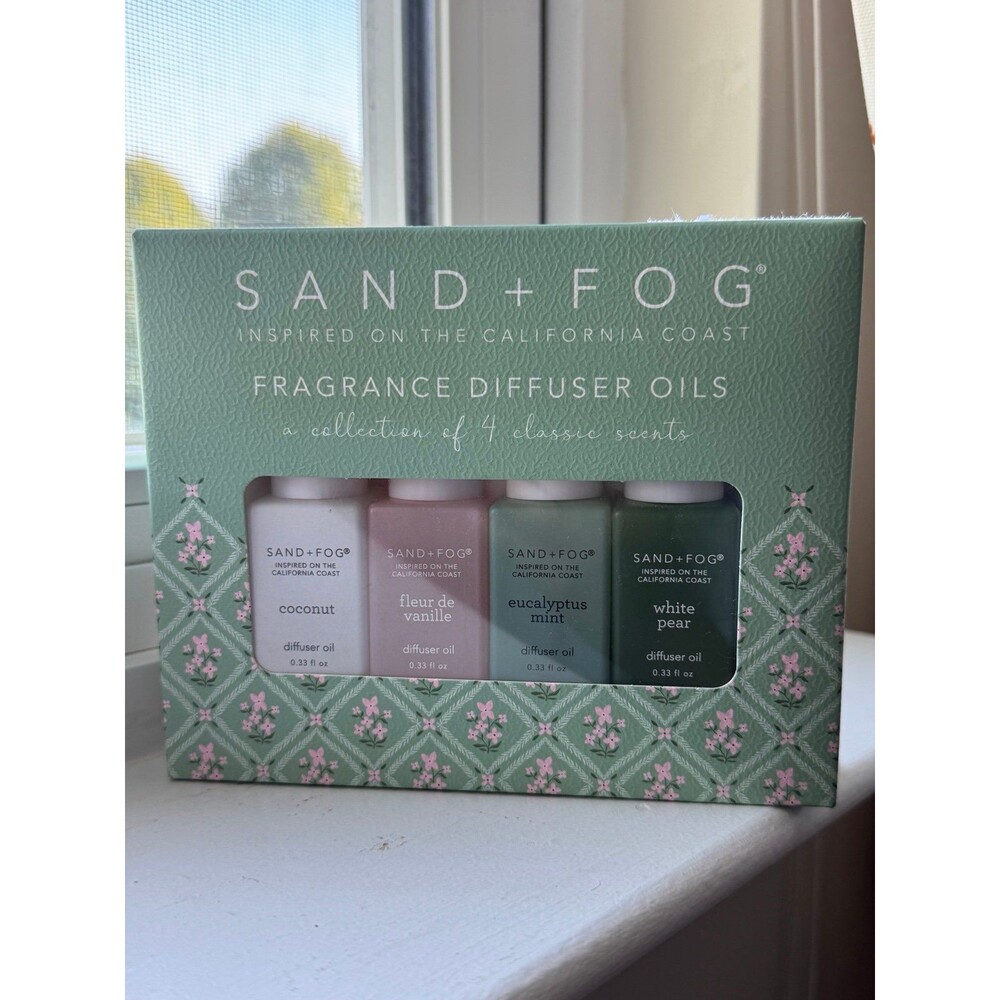 Sand + Fog diffuser oils 3 x 10 ml Coconut, Fleur de vanille, white pear, eucaly